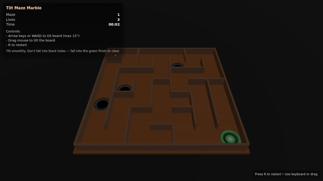 Still from the OpenAI: GPT-5 Mini game